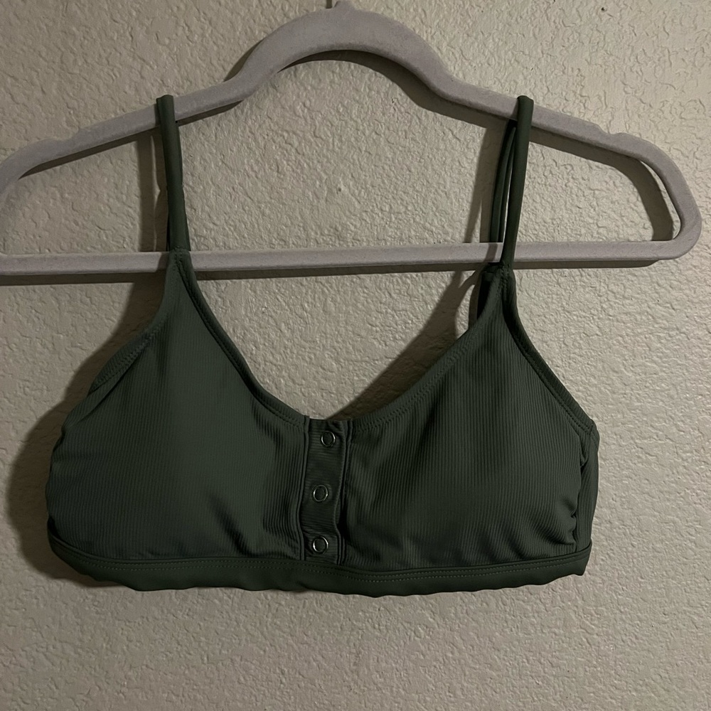 Green Swim Too with Buttons